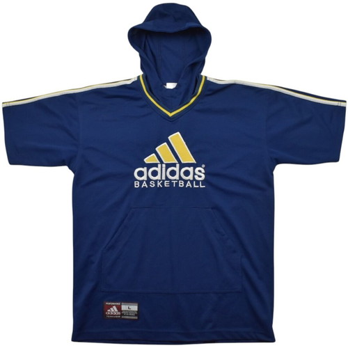 Adidas Vintage Basketball Hooded Shooting Shirt Jersey used, size Large