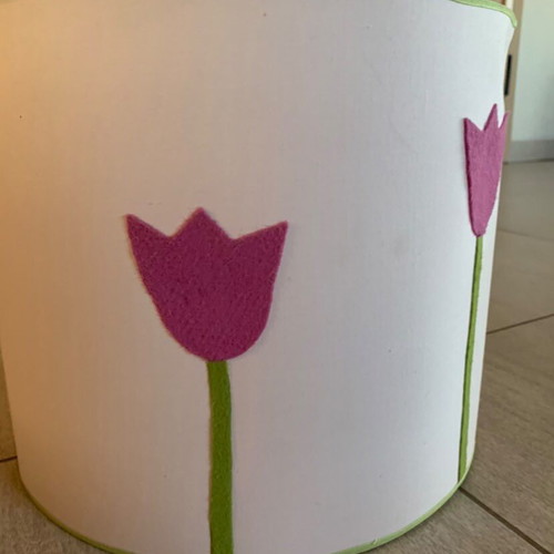 Lamp with flowers like new