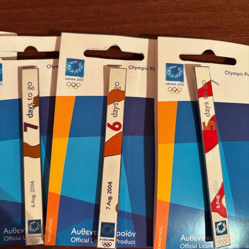 Athens 2004 Olympic Games pins like new, set of 6