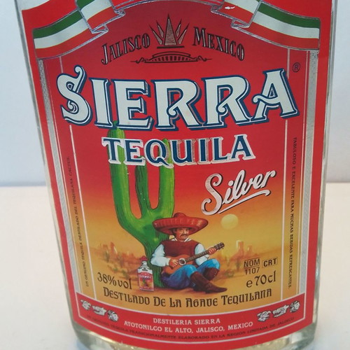 Sierra Tequila Silver tequila drink new, collectible