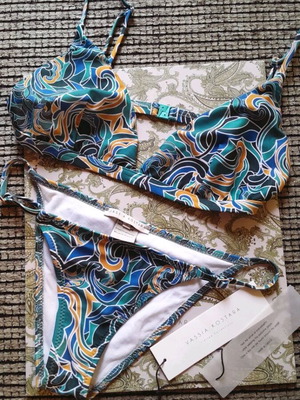 Vassia Kostara Dream on bikini set new, blue and green