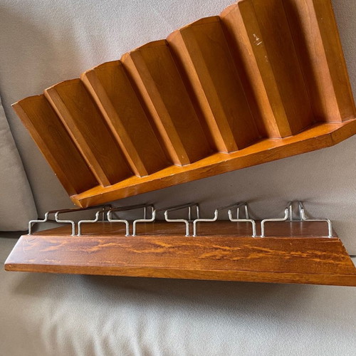 Pottery Barn set of 2 wine and glass shelves used