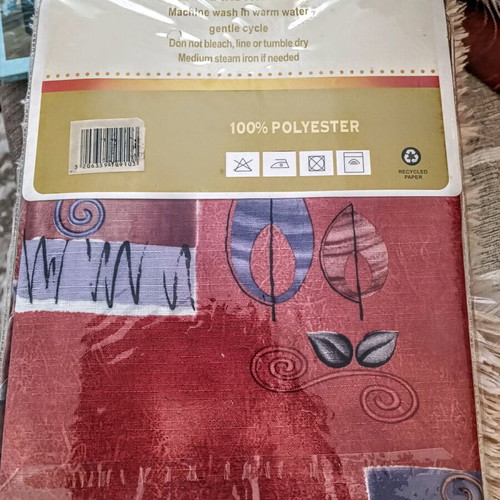 Tablecloths new, set of two, 135x180cm, 100% polyester, summer colors