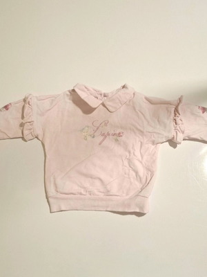 Lapin House pink pullover for girl 9–12 months like new, 80 cm