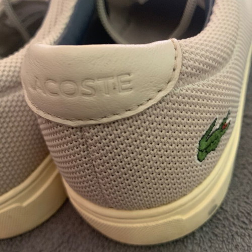 Lacoste casual shoes size 44 used, white