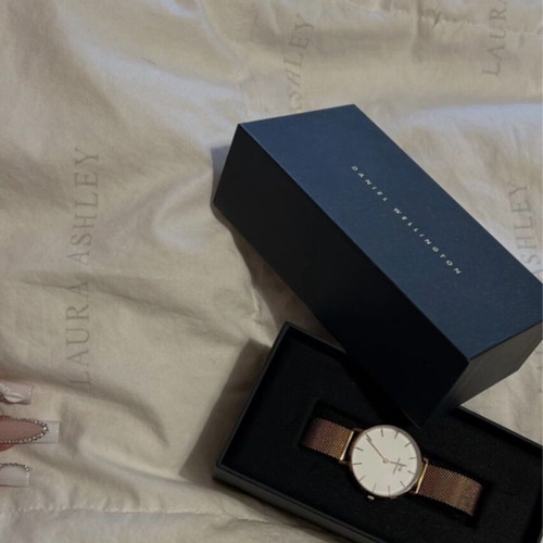Daniel Wellington wristwatch, gold and silver, unisex