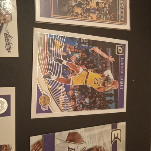 LeBron James 5 Panini cards new, Lakers