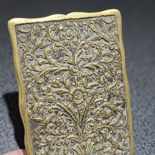 Brass Letter Holder vintage, D. Yfantis Greek craftsmanship