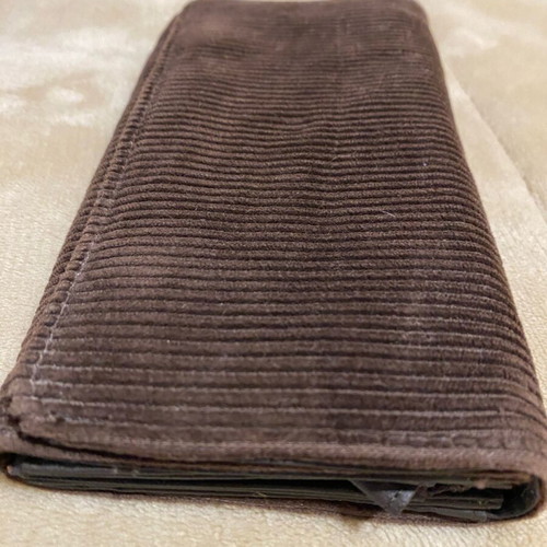 Xdye corduroy wallet used, brown
