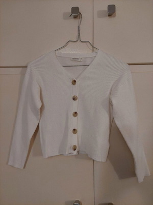 Rib white cardigan Orchestra like new, suitable for XS and S