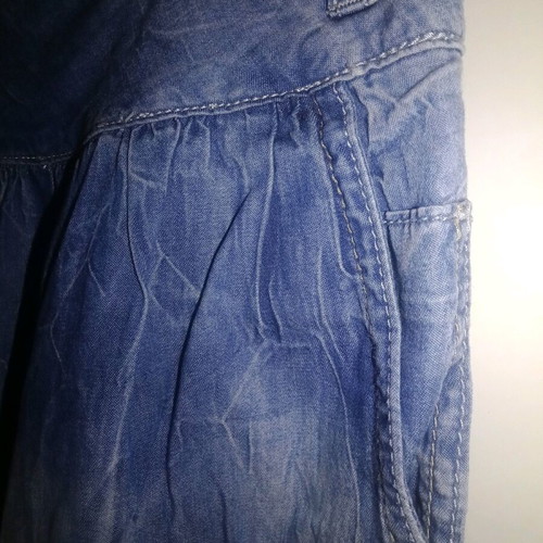 Bon Parfumeur wide-leg denim pants used, size XL, blue