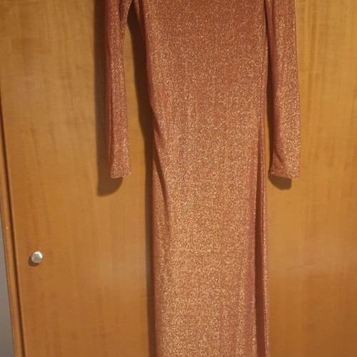 Dress new gold terracotta metallic, size L