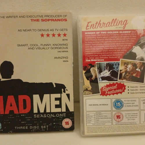 Mad Men Season 1 DVD three disc set used with subtitles