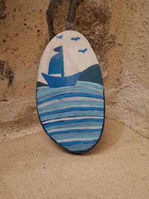Porcelain magnet hand-painted made to order