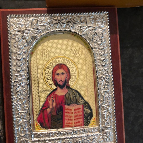 Christian Orthodox icons used, pack of 5 pieces