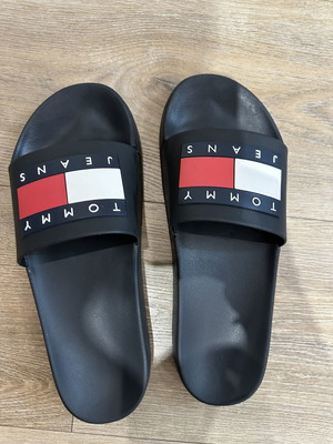 Tommy Jeans blue slippers size 44
