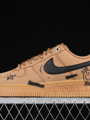 Nike Air Force 1 '07 Low Wheat Graffiti new handmade sneakers