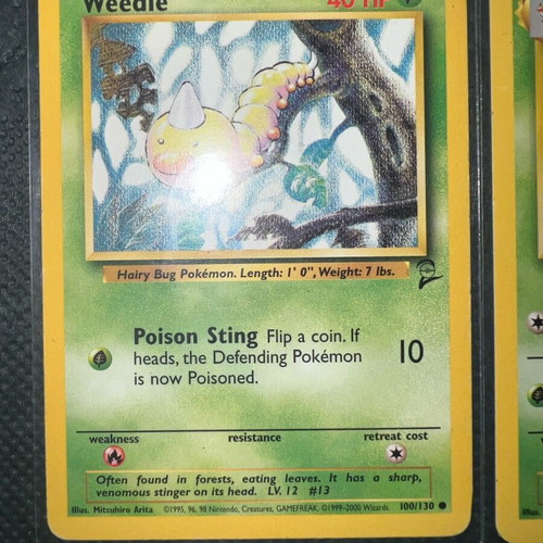 Pokemon Tcg used, vintage cards with defects