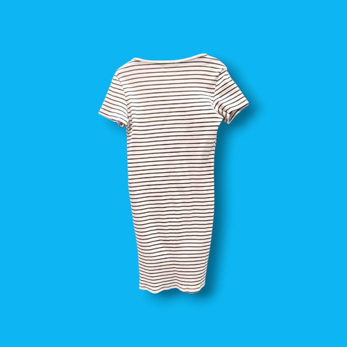 Fitted striped dress Bershka size large like new