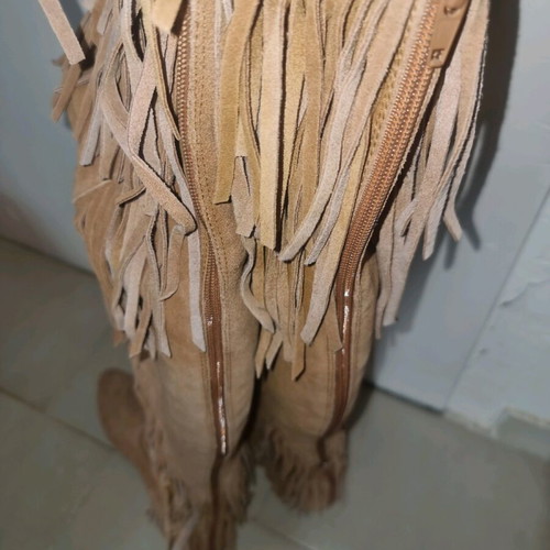 High boots with fringes country style size 37 like new