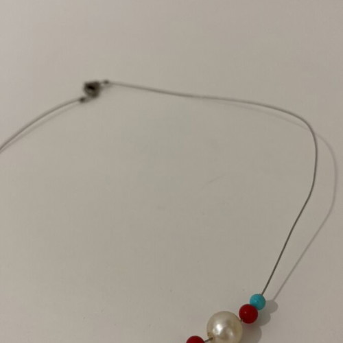 Handmade necklace with beads like new