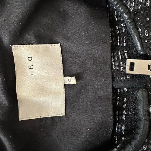 Iro Paris zip blazer like new, size XS, black and white