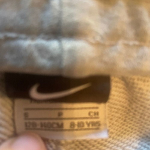 Nike grey sweatpants size 8-10