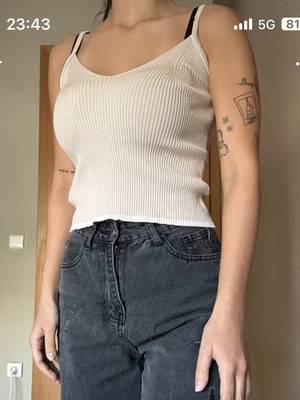 Beige Shein top like new, size S