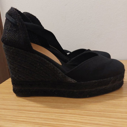 Castaner Carina C espadrilles black size 38 like new