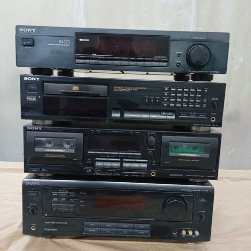 Sony vintage sound system with Audio Spectrum TLS-40 speakers, 4 units