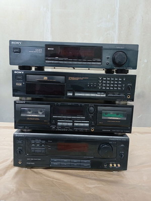 Sony vintage sound system with Audio Spectrum TLS-40 speakers, 4 units