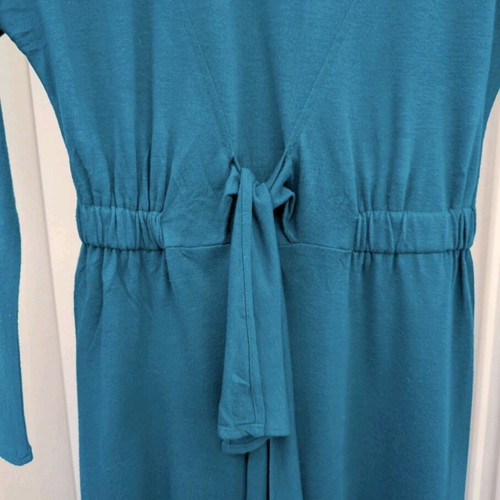 Vintage 80s dress used, green, size M