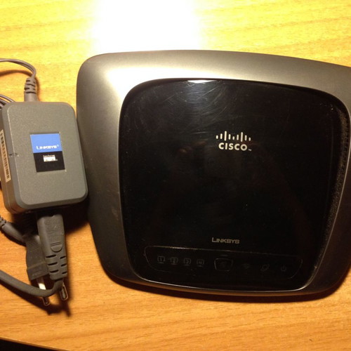 Wireless router Linksys WRT160N v2 used, 4-port