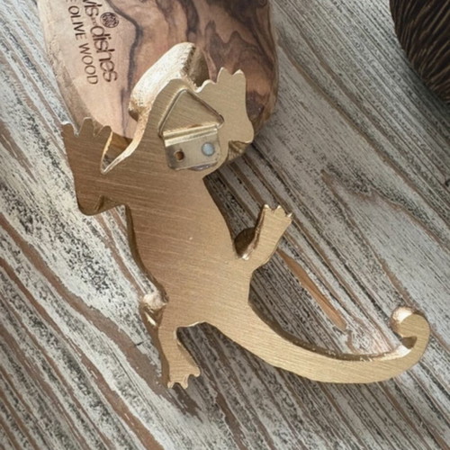 Gouden Lizard gold hagedis decoration like new