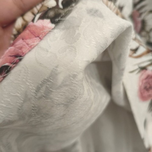 Floral dress with fitted waist, size S