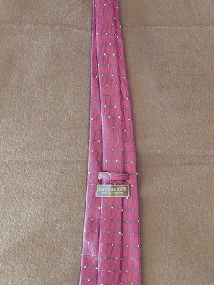 Red silk tie, Italian