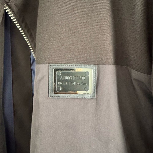 Antony Morato jacket like new, black with blue details, size L