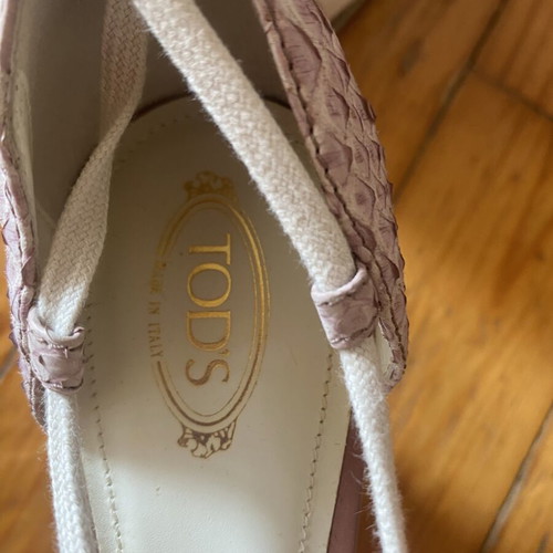 Tod's platform shoes size 40 new, beige and pink