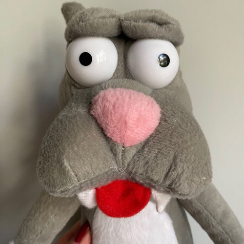 Vintage The Simpsons Cat Scratchy plush toy 2006 used