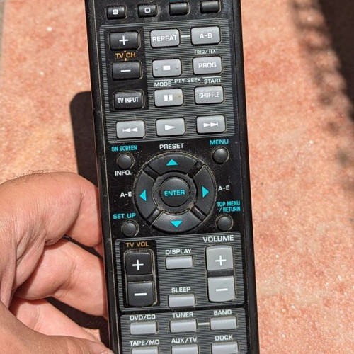 Yamaha MCR-E810 remote used, functional without back cover