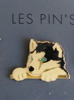 Animal lapel pins used, set