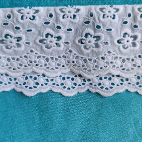 Mini Ombre Turquoise Skirt with Lace H&M like new