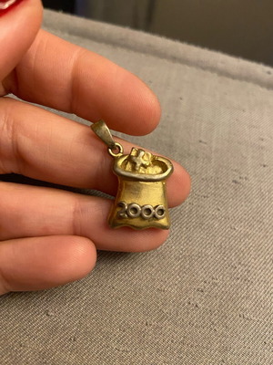 Gouraki 2000 silver 925 used, gift sack charm