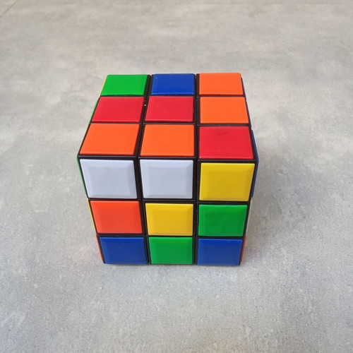 Rubik Cube puzzle collectible toy used, 1980s