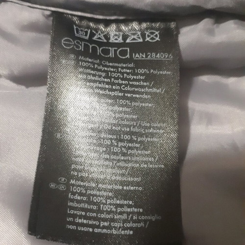 Esmara women's sleeveless waterproof vest used, gray, size EU 44