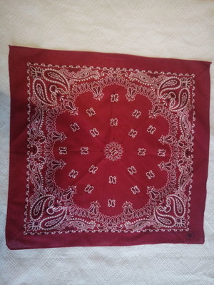 Червена памучна винтидж бандана Wamcraft RN 14193 като нова