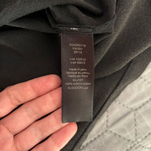 John Varvatos black skull T-shirt new, size S