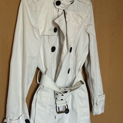 Zara coat S like new, black and white, cotton