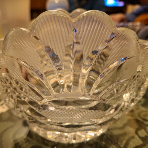 Crystal fondue bowl like new for treats