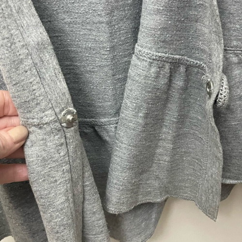 Jacket Large with hood used, gray, size L